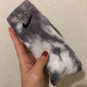 *Grey tie dye custom made socks